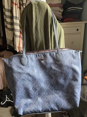 Juicy Couture Patterned Tote Bag with Heart Accent
